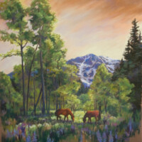 Painting created by Heidi Reeves - Fine Artist