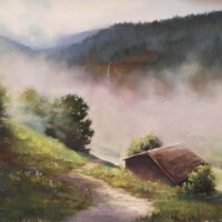 Painting created by Heidi Reeves - Fine Artist